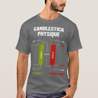 Candlestick Physique Stock Market Day Trader Inves Tシャツ