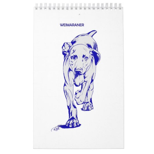 Candra著Weimaranerのカレンダー カレンダー (カバー)