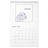 Candra著Weimaranerのカレンダー カレンダー (2月 2027)