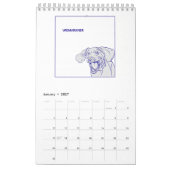 Candra著Weimaranerのカレンダー カレンダー (1月 2027)