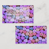 Candyハートメッセージ 名刺 (正面/裏面)