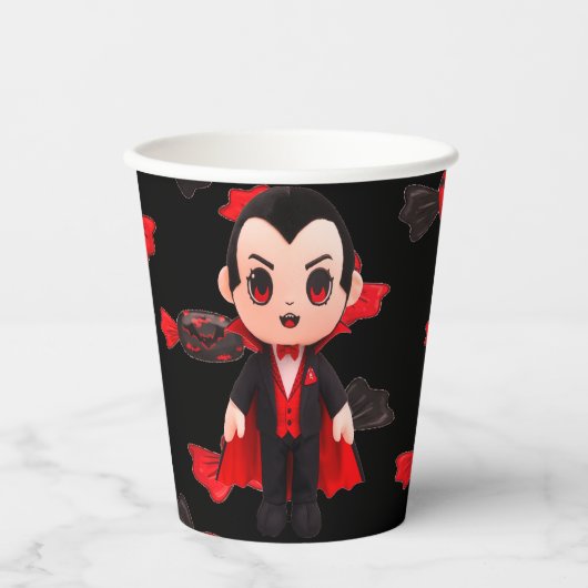 Candy and Dracula Cute Spooky 紙コップ (正面)
