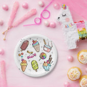 Candy and ice cream ペーパープレート (パーティー)