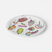 Candy and ice cream ペーパープレート (アングル)