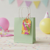 Candy bag labels for Daisy Rainbow birthday  ギフトタグ