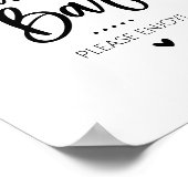 Candy Bar Party Favor Sign ポスター (角)