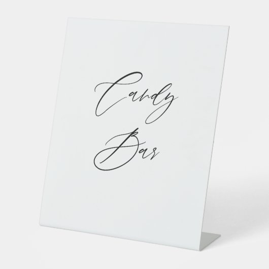 Candy Bar Wedding Sign | Dessert Table Sign 台座サイン (正面)