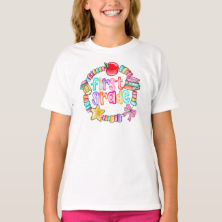 Candy Bracelet Colorful First Grade Tシャツ
