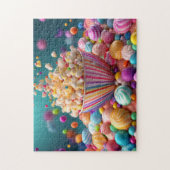 Candy Burst Popcorn Delight ジグソーパズル (縦)