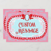 Candy Cameo Custom 招待状 (正面/裏面)