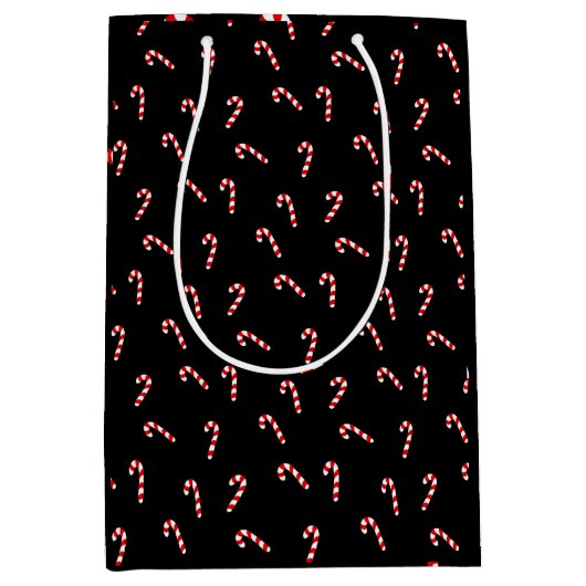 Candy Cane ミディアムペーパーバッグ (正面)