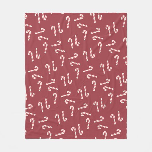 Candy Cane Blanket フリースブランケット (正面)