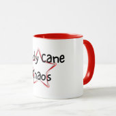 Candy Cane Chaos Christmas Mug マグカップ (正面右)