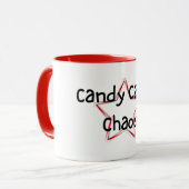 Candy Cane Chaos Christmas Mug マグカップ (正面左)