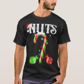 Candy Cane Chest Nuts Couples Funny Chestnuts Xmas Tシャツ (正面)