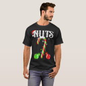 Candy Cane Chest Nuts Couples Funny Chestnuts Xmas Tシャツ (正面フル)