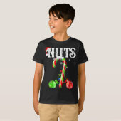 Candy Cane Chest Nuts Couples Funny Chestnuts Xmas Tシャツ (正面フル)