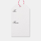 Candy Cane Chorus-Stripe-Diagonal ギフトタグ (裏面)