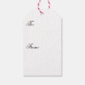 Candy Cane Chorus-Stripe-Verticle ギフトタグ (裏面)