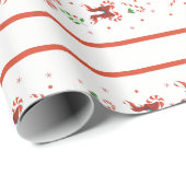 Candy Cane Chorus Wrapping Paper ラッピングペーパー (ロールコーナー)