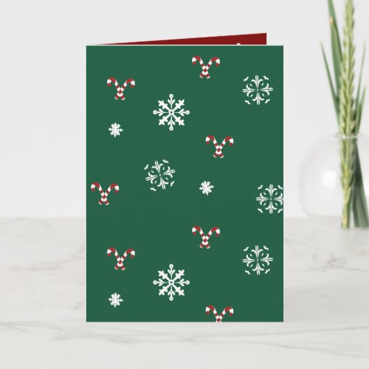 Candy Cane Christmas Card シーズンカード (正面)