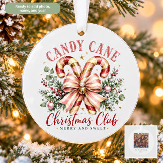 Candy Cane Christmas Club オーダーメイド オーナメント
