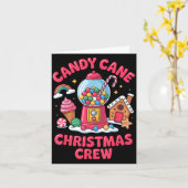 Candy Cane Christmas Crew Gumball Gingerbread Pepp カード (黄色い花)