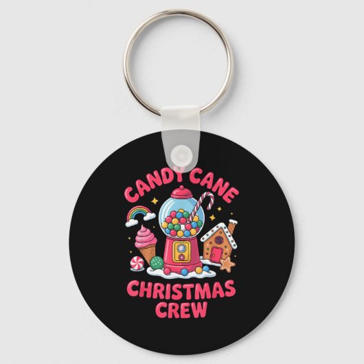 Candy Cane Christmas Crew Gumball Gingerbread Pepp キーホルダー (正面)
