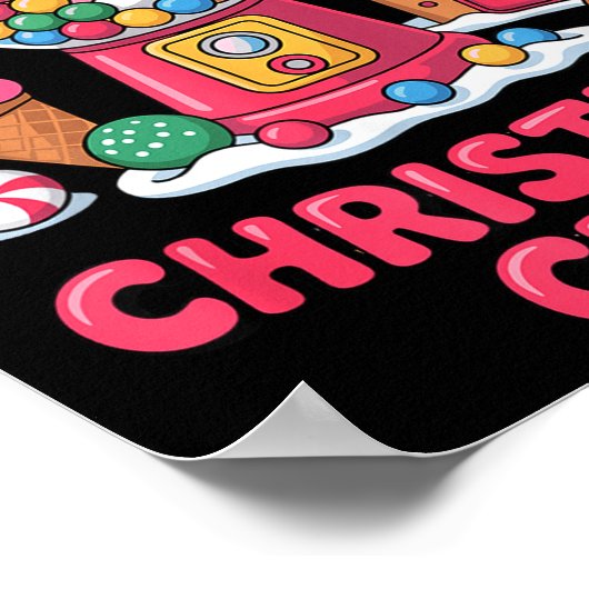 Candy Cane Christmas Crew Gumball Gingerbread Pepp ポスター (角)