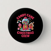 Candy Cane Christmas Crew Gumball Gingerbread Pepp 缶バッジ (正面)