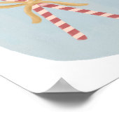Candy Cane Christmas Decor Poster ポスター (角)