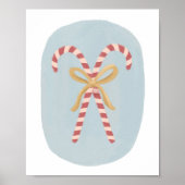 Candy Cane Christmas Decor Poster ポスター (正面)