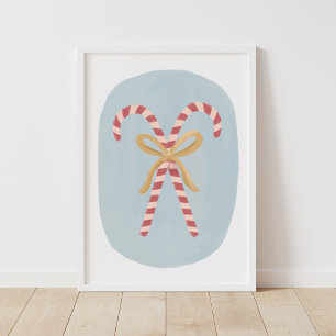 Candy Cane Christmas Decor Poster ポスター