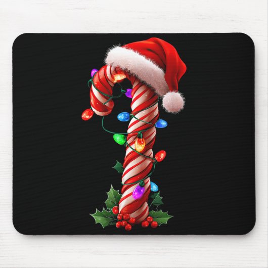 Candy Cane Christmas Design Boys Girls Kids Adults マウスパッド (正面)