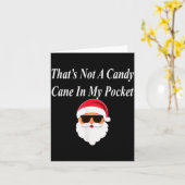 Candy Cane Christmas Funny Naughty Dirty Raunchy G カード (黄色い花)