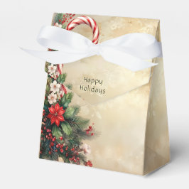 Candy Cane Christmas Holiday Gift Box フェイバーボックス