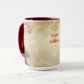 Candy Cane Christmas Holiday Mug マグカップ (正面左)