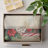 Candy Cane Christmas Holiday Tissue Paper 薄葉紙 (ギフト)