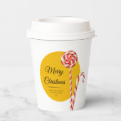 Candy Cane Christmas Paper Cups | Party Cups 紙コップ (裏面)