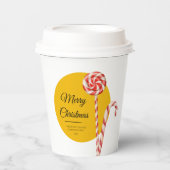 Candy Cane Christmas Paper Cups | Party Cups 紙コップ (正面)