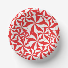 Candy Cane Christmas Party Paper Plates ペーパーボウル