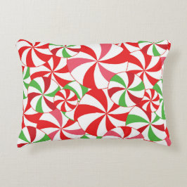 Candy Cane Christmas Print Throw Pillow アクセントクッション