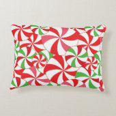 Candy Cane Christmas Print Throw Pillow アクセントクッション (裏面)