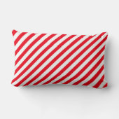 Candy Cane Christmas Print Throw Pillow ランバークッション (裏面)