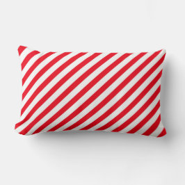 Candy Cane Christmas Print Throw Pillow ランバークッション
