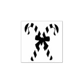 Candy Cane Christmas Stamp ラバースタンプ (インプリント)