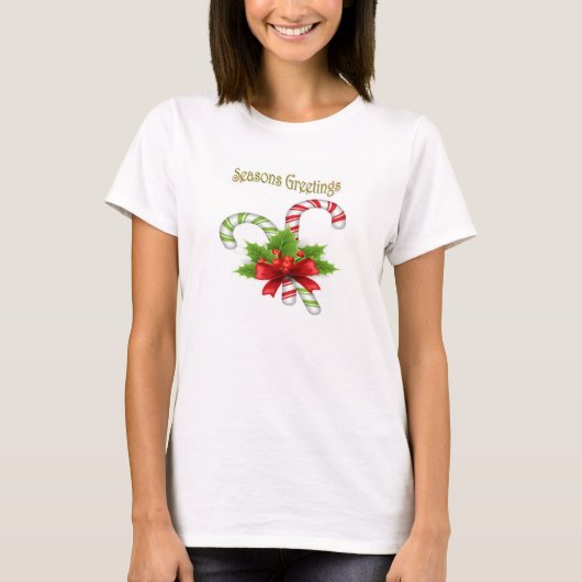 Candy Cane Christmas Tシャツ (正面)