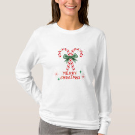 Candy cane Christmas Tシャツ