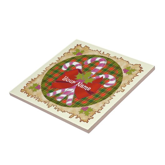 Candy Cane Christmas tile タイル (側面)