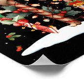 Candy Cane Crew Christmas Elf Hat Santa Holiday De ポスター (角)